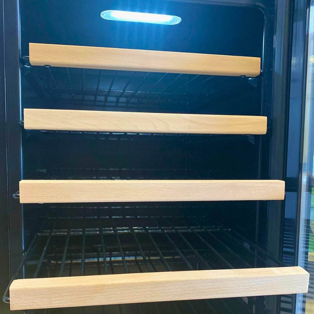 samet cantina95 defrost nera 91 litri reversibile, design moderno con finitura inox o bianca