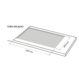 piano cottura samet dafne70 a gas da incasso 5 fuochi 70 cm in vetro bianco, piano gas installato in cucina funzionale