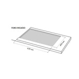 piano cottura ercole2 a gas da incasso 5 fuochi 70 cm. in acciaio inox, piano gas installato in cucina funzionale