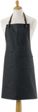 grembiule da cucina leo nero, colore nero, taglia 70 x 90. grembiule  su sfondo neutro per una visione chiara del prodotto