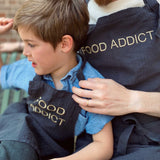 grembiule da cucina marcel food caviale, colore caviale, taglia 90 x 75. ideale per cucinare con stile e protezione