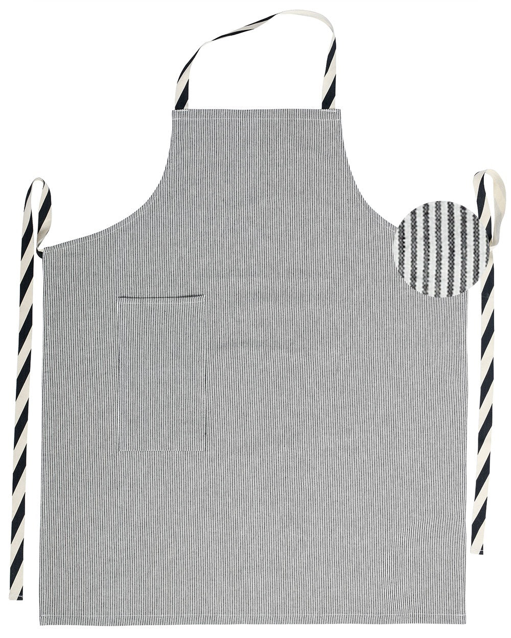 grembiule da cucina finette caviar, colore finette caviar, taglia 90 x 75. grembiule  su sfondo neutro per una visione chiara del prodotto