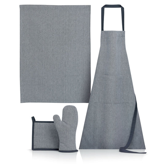grembiule da cucina jani ombra, colore ombra, taglia 80 x 85. realizzato in 100% cotone, resistente e comodo per l’uso quotidiano in cucina