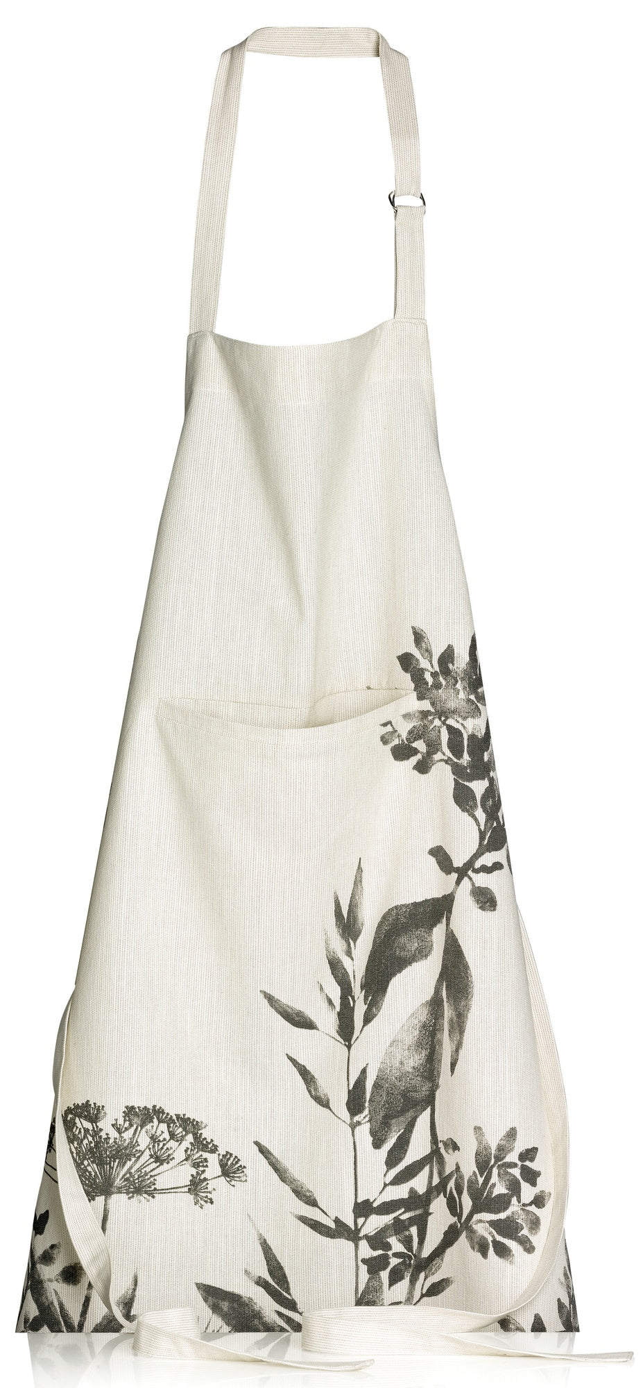 grembiule da cucina fleuri isam ombra, colore ombra, taglia 80 x 85. grembiule  su sfondo neutro per una visione chiara del prodotto