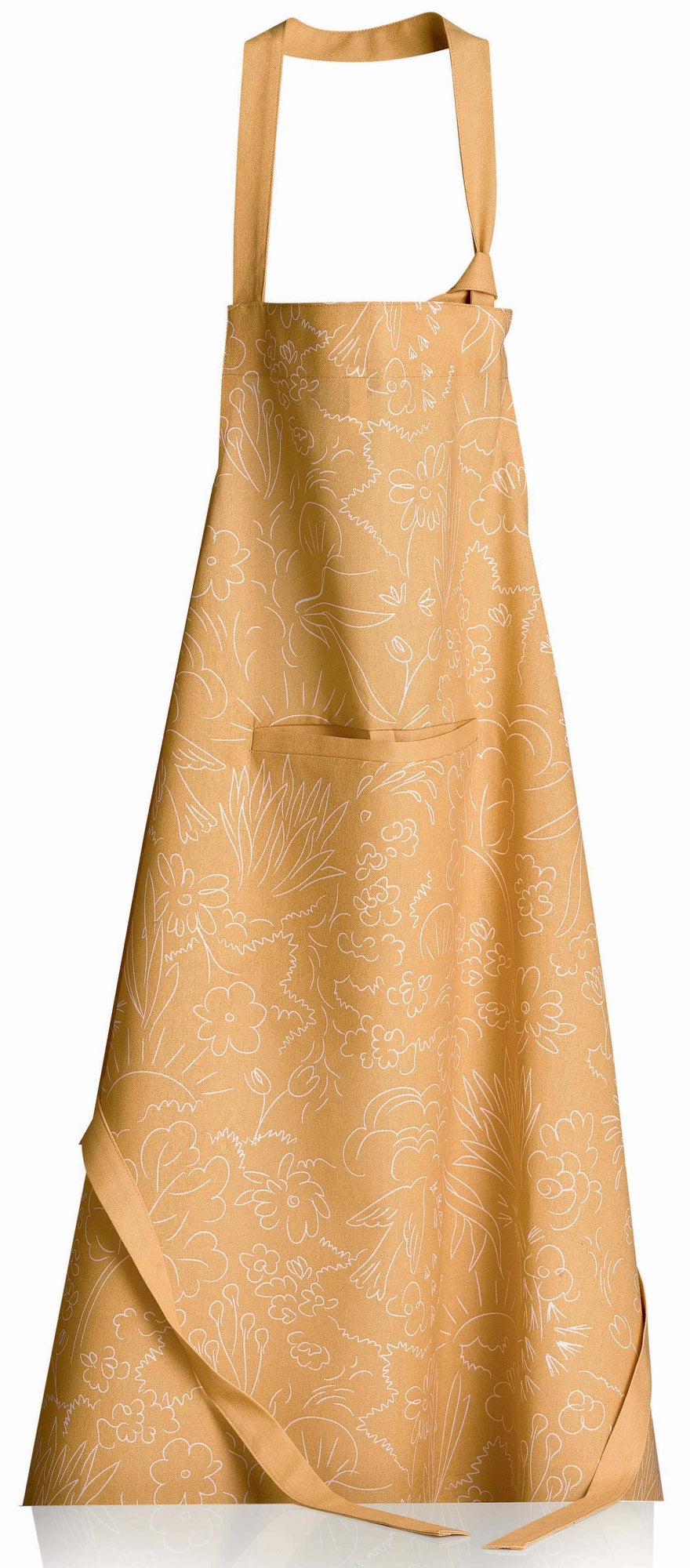 grembiule da cucina bio freedom bambù, colore bambù, taglia 72 x 85. grembiule  su sfondo neutro per una visione chiara del prodotto