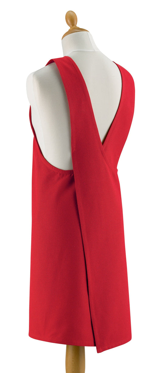 grembiule da cucina giapponese riciclato tour eiffel rosso, colore rosso, taglia 125 x 85. realizzato in 80% cotone riciclato 20% poliestere, resistente e comodo per l’uso quotidiano in cucina