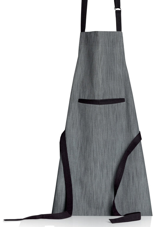 grembiule da cucina in cotone biologico moana ombra, colore ombra, taglia 72 x 85. grembiule  su sfondo neutro per una visione chiara del prodotto