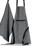 grembiule da cucina in cotone biologico moana ombra, colore ombra, taglia 72 x 85. realizzato in 100% cotone biologico, resistente e comodo per l’uso quotidiano in cucina