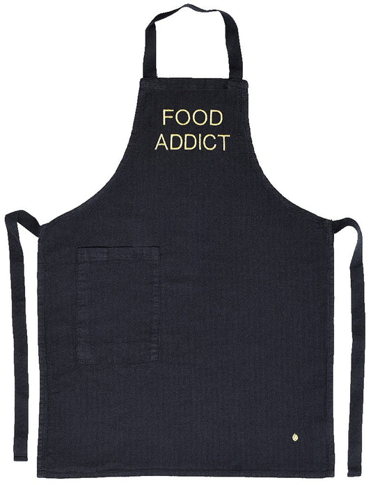 grembiule da cucina per bambini marcel food caviale, colore caviale, taglia 65 x 50. grembiule  su sfondo neutro per una visione chiara del prodotto