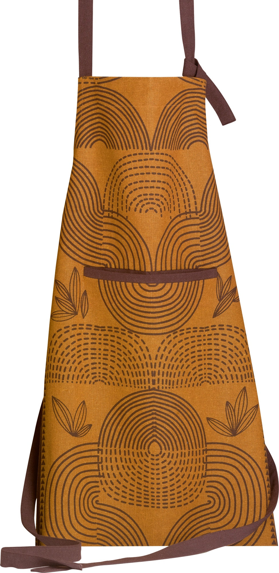 grembiule da cucina riciclato etna ambra, colore ambra, taglia 72 x 85. grembiule  su sfondo neutro per una visione chiara del prodotto