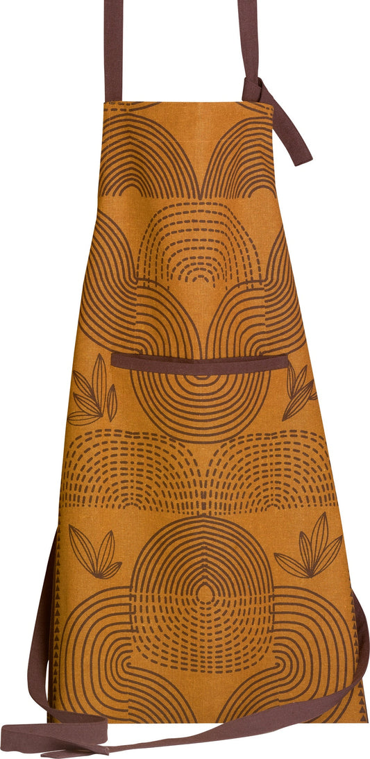 grembiule da cucina riciclato etna ambra, colore ambra, taglia 72 x 85. grembiule  su sfondo neutro per una visione chiara del prodotto 975