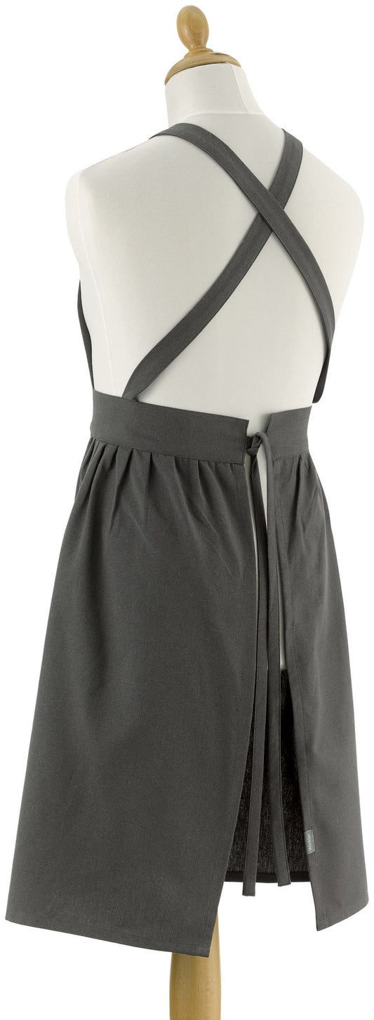 grembiule da cucina riciclato eva ombra, colore ombra, taglia 95 x 85. realizzato in 80% cotone riciclato 20% poliestere, resistente e comodo per l’uso quotidiano in cucina