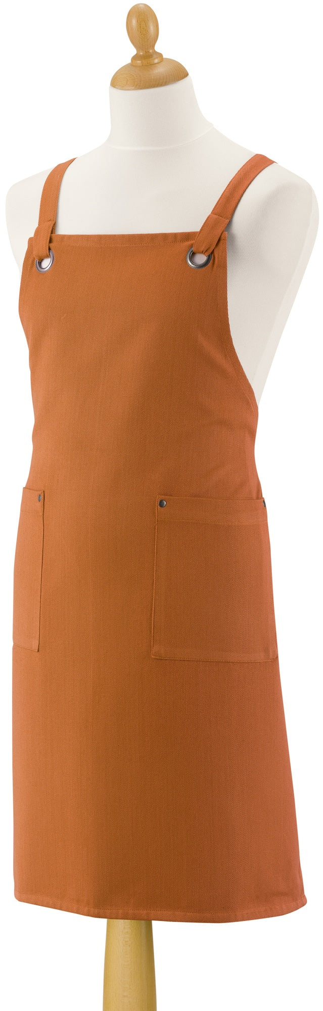 grembiule da cucina riciclato con tasche artisan cannella, colore cannella, taglia 72 x 85. grembiule  su sfondo neutro per una visione chiara del prodotto