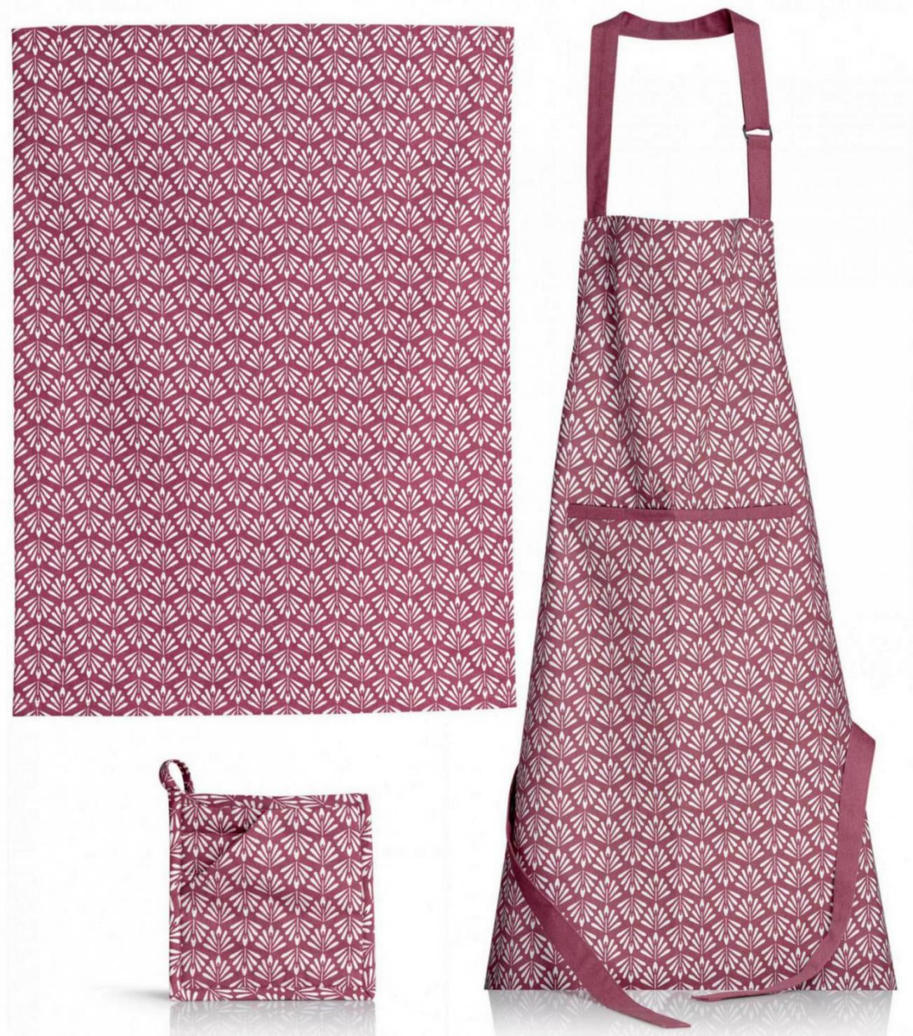 grembiule da cucina cerato pompei orchidea, colore orchidea, taglia 72 x 85. realizzato in 100% cotone, resistente e comodo per l’uso quotidiano in cucina