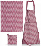 grembiule da cucina cerato pompei orchidea, colore orchidea, taglia 72 x 85. realizzato in 100% cotone, resistente e comodo per l’uso quotidiano in cucina