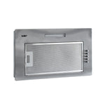 cappa integrata sottopensile samet gruppo52 new luce led 3 livelli velocità inox classe d, dettaglio di guide, supporti e sistemi scorrevoli