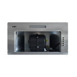 cappa integrata sottopensile samet gruppo52 new luce led 3 livelli velocità inox classe d, gruppo assemblato per dimostrazione del funzionamento