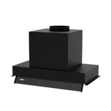 cappa integrata sottopensile samet kripto60 luce led 3 livelli velocità nero classe d, componenti del gruppo mostrati separatamente