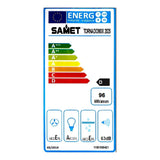 gruppo cappa sottopensile tornado 90 motore singolo inox samet classe d, dettaglio di guide, supporti e sistemi scorrevoli