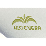 guanciale supermemory15, vista ambientata su letto con biancheria coordinata