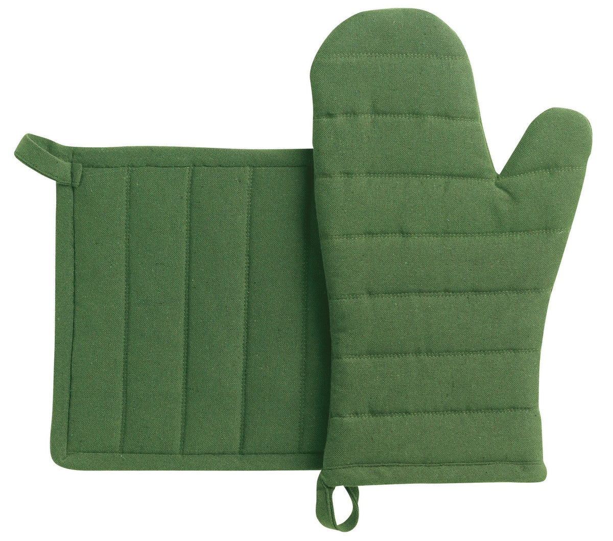 guanto da cucina e presina riciclati jona verde, colore verde, taglia 15 x 30. guanto da cucina su sfondo neutro per una visione chiara del prodotto