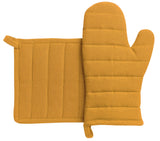 guanto da cucina e presina riciclati jona girasole, colore girasole, taglia 15 x 30. guanto da cucina su sfondo neutro per una visione chiara del prodotto