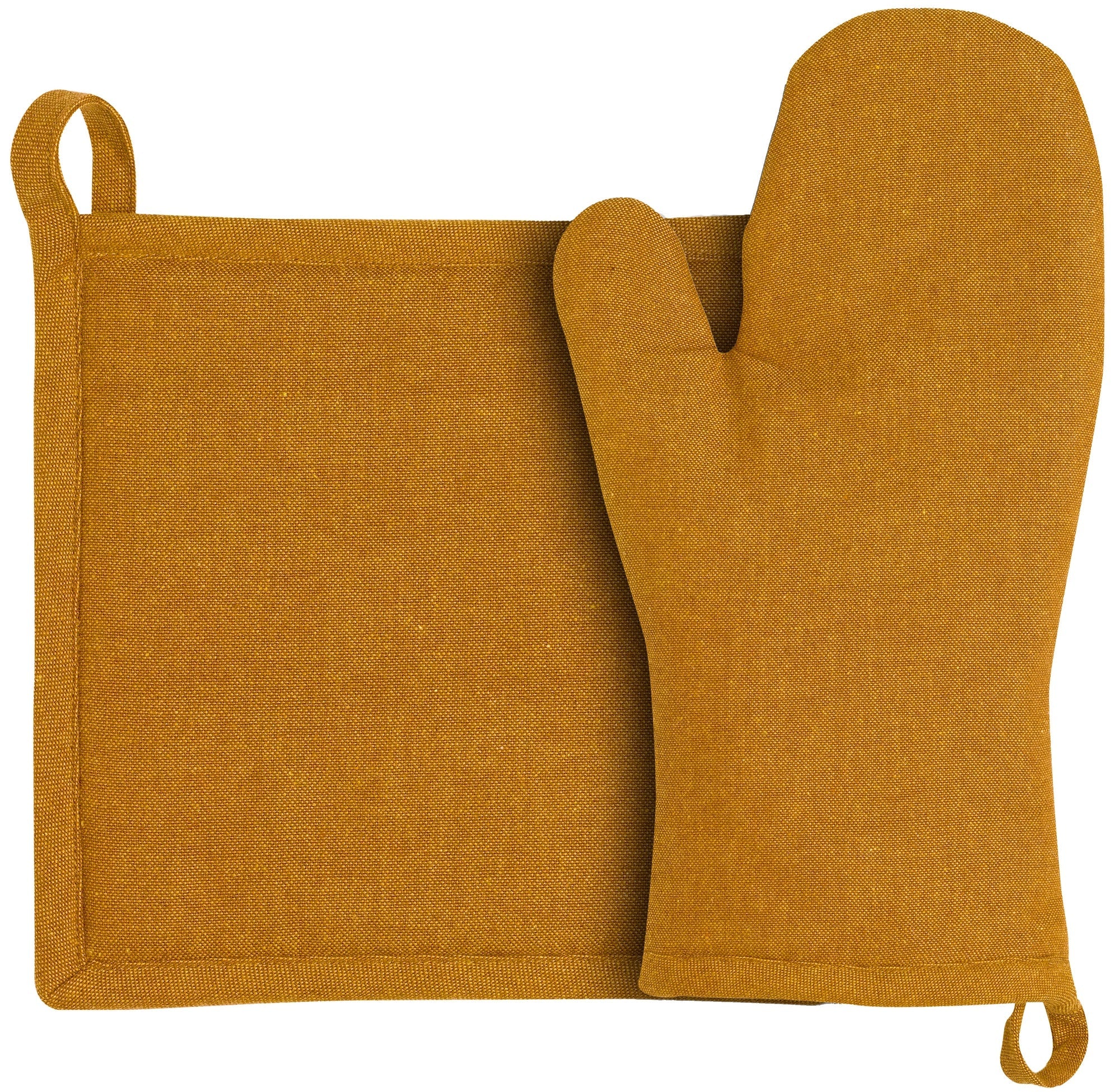 guanto da cucina e presina riciclati jona ambra, colore ambra, taglia 15 x 30. guanto da cucina su sfondo neutro per una visione chiara del prodotto