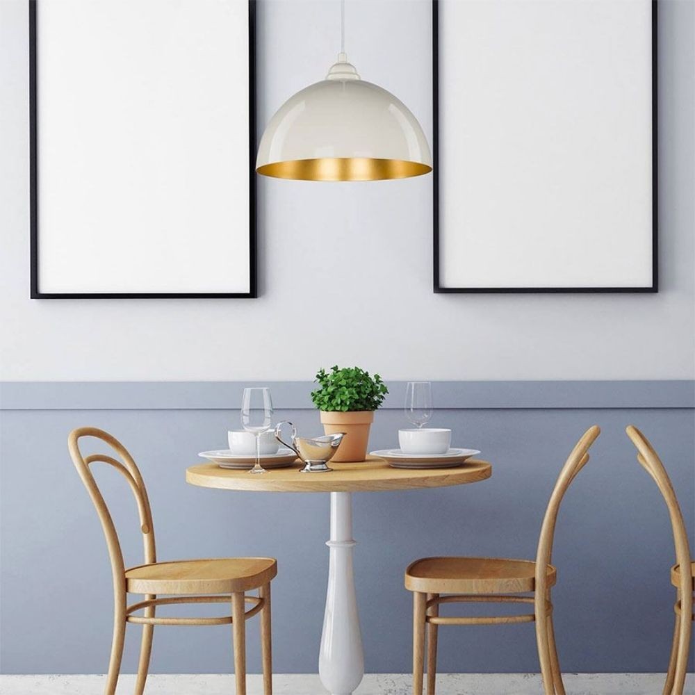 lampada a sospensione topak asz0948 in metallo bianco, cavo regolabile per adattarsi a soffitti di diverse altezze