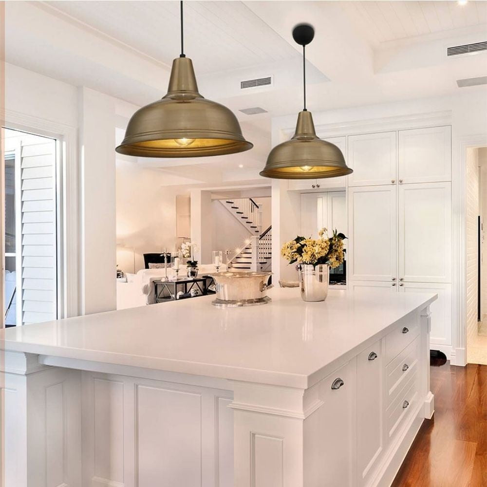 lampada a sospensione tampa asz1343 con diffusore bronzo, cavo regolabile per adattarsi a soffitti di diverse altezze