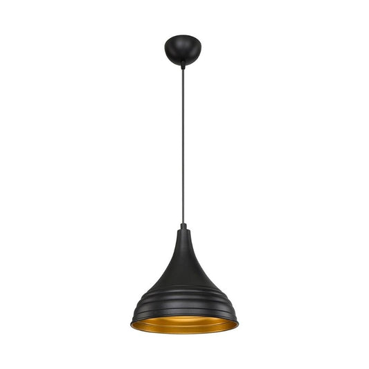 lampada a sospensione leda asz1338 in metallo nero, lampada a sospensione con luce diretta, perfetta per tavolo da pranzo o cucina