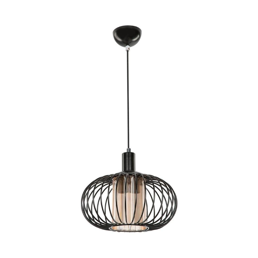 lampada a sospensione terla mdl3674 con struttura in ferro e diffusore in vetro, lampada a sospensione con luce diretta, perfetta per tavolo da pranzo o cucina