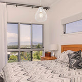 lampada a sospensione ciondolo umay asz1314 metallo bianco, cavo regolabile per adattarsi a soffitti di diverse altezze