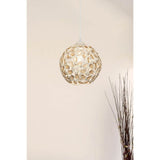 lampada a sospensione badem asz0993 in vetro soffiato, cavo regolabile per adattarsi a soffitti di diverse altezze