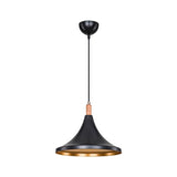 lampada a sospensione kano nero oro asz1564, lampada a sospensione con luce diretta, perfetta per tavolo da pranzo o cucina
