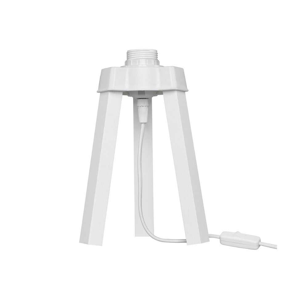 lampada da tavolo piko mdl4768 colore bianco, lampada da tavolo con base stabile e paralume elegante