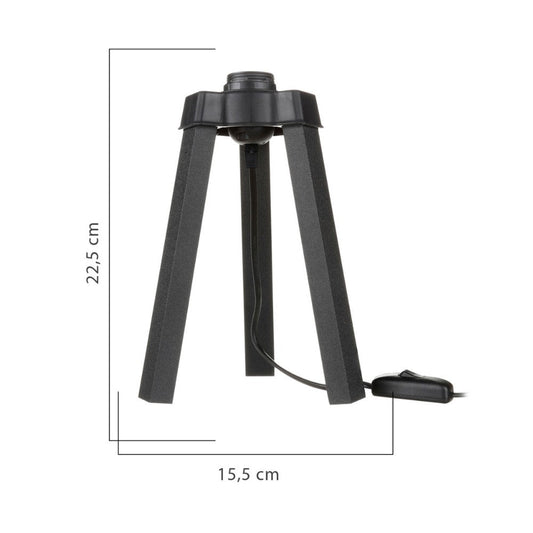 lampada da tavolo piko mdl4769 colore nero, vista ambientata su scrivania, comodino o console