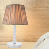 lampada da tavolo piray asz1277 vetro bianco, luce soffusa ideale per lettura o relax serale