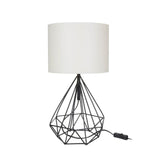 lampada da tavolo ufficio scrivania pena nero bianco mdl4268, lampada da tavolo con base stabile e paralume elegante