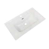 lavabo consolle da appoggio vas836-80 81x46.5x14 cm. bianco, lavabo moderno ideale per bagni eleganti e funzionali
