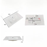 lavabo consolle da appoggio vas836-80 81x46.5x14 cm. bianco, vista ambientata con mobile da bagno coordinato