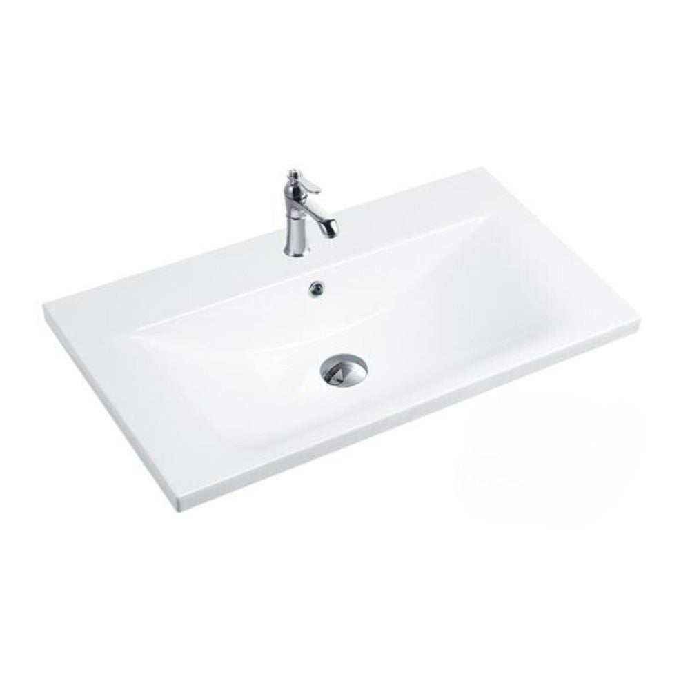lavabo consolle da appoggio plat840-80 81x46.5x18 cm bianco, lavabo moderno ideale per bagni eleganti e funzionali
