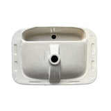 lavabo da semincasso cup6026b in ceramica 60x40x16.5 cm bianco, vista ambientata con mobile da bagno coordinato