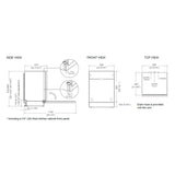 lavastoviglie incasso bertazzoni a scomparsa totale dw60s2iepdv 60 cm. 12 coperti classe e, ambientazione d’arredo con il prodotto protagonista