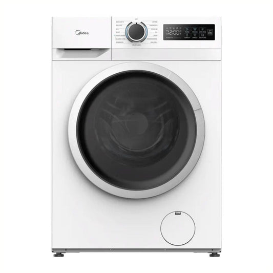 lavatrice carica frontale midea mf110w80ba10w 8 kg 1400 giri bianca classe a, lavatrice a libera installazione con ampio cestello