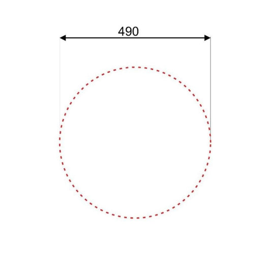 lavello incasso sa02 monostampo diametro 51 cm. inox, lavello singolo installato in top cucina moderno