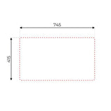 lavello incasso sa07 una vasca con gocciolatoio sinistro 43.5x76 cm. inox, lavello singolo installato in top cucina moderno