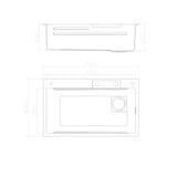 lavello incasso sa3541 una vasca 75x45 cm. completo di accessori colore inox, ambientazione d’arredo con il prodotto protagonista