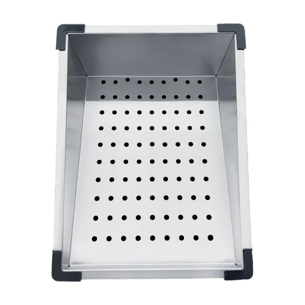 lavello incasso sa3541 una vasca 75x45 cm. completo di accessori colore inox, lavello con gocciolatoio integrato a lato