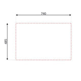 lavello da incasso sa233 1 vasca 76x50.5 cm. inox, lavello singolo installato in top cucina moderno