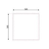 lavello da appoggio sa24 una vasca 60x60cm. inox, lavello singolo installato in top cucina moderno